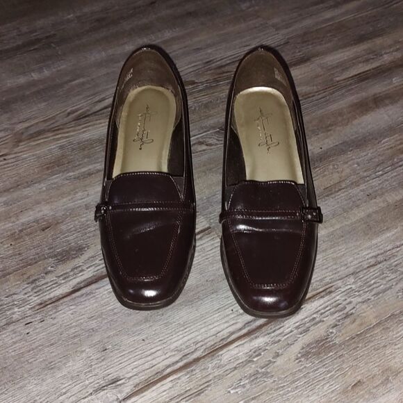 Soft style by Hush puppies dark brown dress shoes Sz 7.5 - Picture 2 of 7